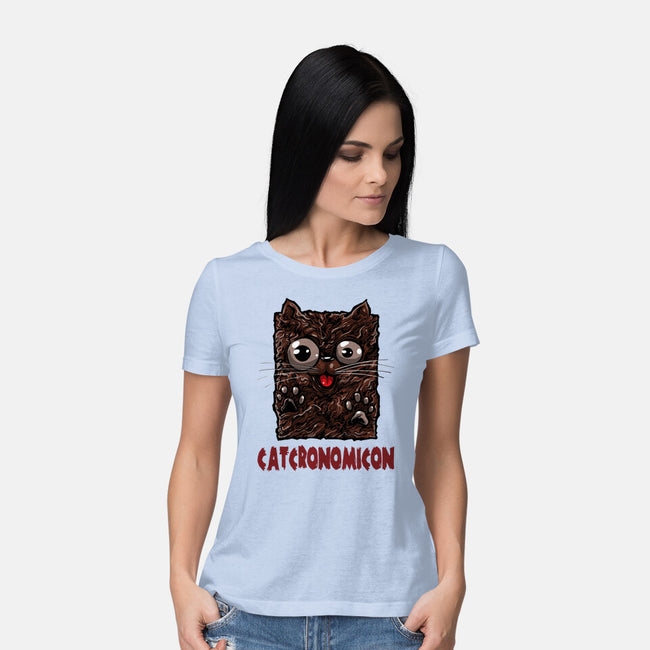 Catcronomicon-Womens-Basic-Tee-zascanauta