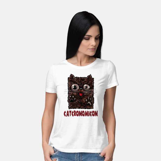 Catcronomicon-Womens-Basic-Tee-zascanauta