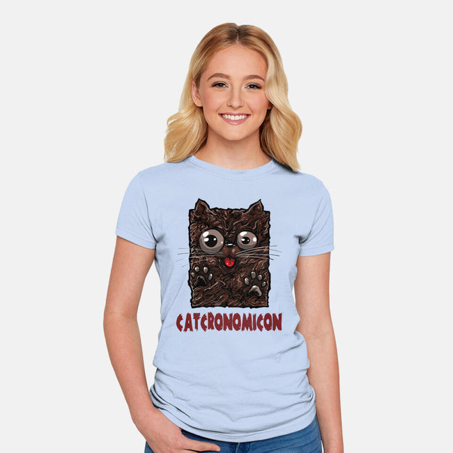 Catcronomicon-Womens-Fitted-Tee-zascanauta