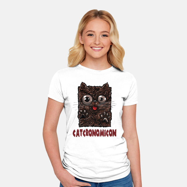 Catcronomicon-Womens-Fitted-Tee-zascanauta