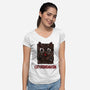 Catcronomicon-Womens-V-Neck-Tee-zascanauta