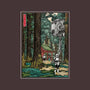 Galactic Empire In Japanese Forest-None-Fleece-Blanket-DrMonekers