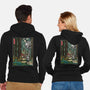 Galactic Empire In Japanese Forest-Unisex-Zip-Up-Sweatshirt-DrMonekers