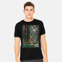 Galactic Empire In Japanese Forest-Mens-Heavyweight-Tee-DrMonekers