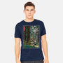 Galactic Empire In Japanese Forest-Mens-Heavyweight-Tee-DrMonekers