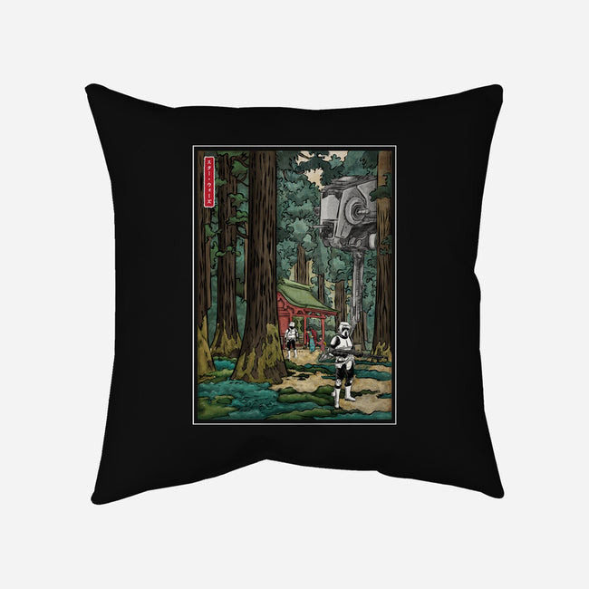 Galactic Empire In Japanese Forest-None-Removable Cover w Insert-Throw Pillow-DrMonekers