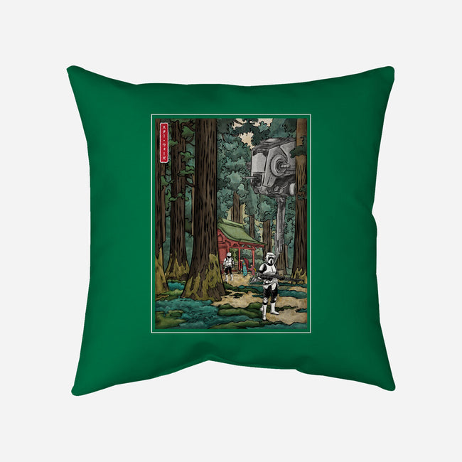 Galactic Empire In Japanese Forest-None-Removable Cover w Insert-Throw Pillow-DrMonekers