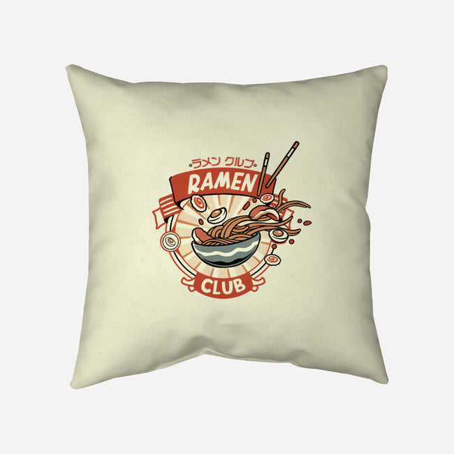 Ramen Club-None-Removable Cover w Insert-Throw Pillow-ilustrata