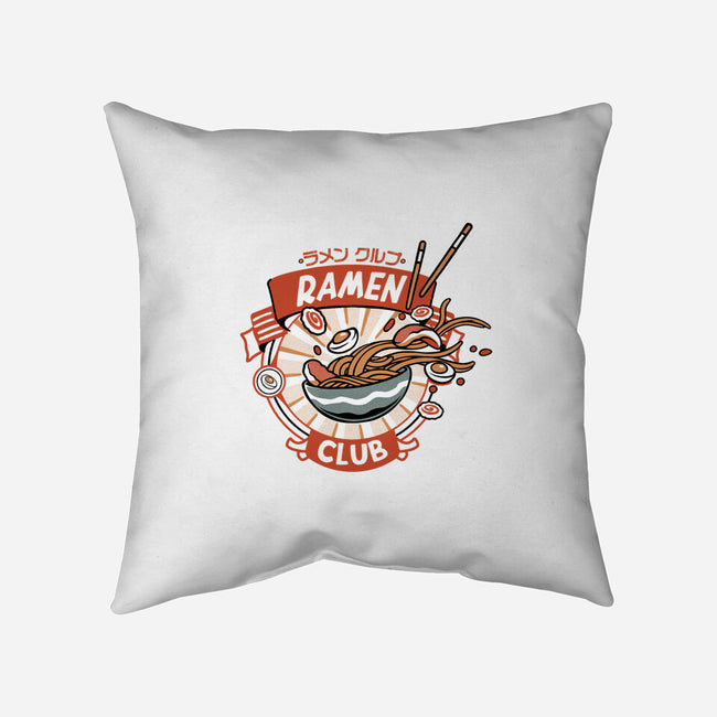 Ramen Club-None-Removable Cover-Throw Pillow-ilustrata