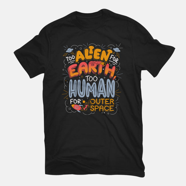 Too Alien For Earth-Womens-Fitted-Tee-eduely