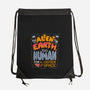 Too Alien For Earth-None-Drawstring-Bag-eduely