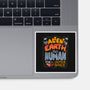 Too Alien For Earth-None-Glossy-Sticker-eduely