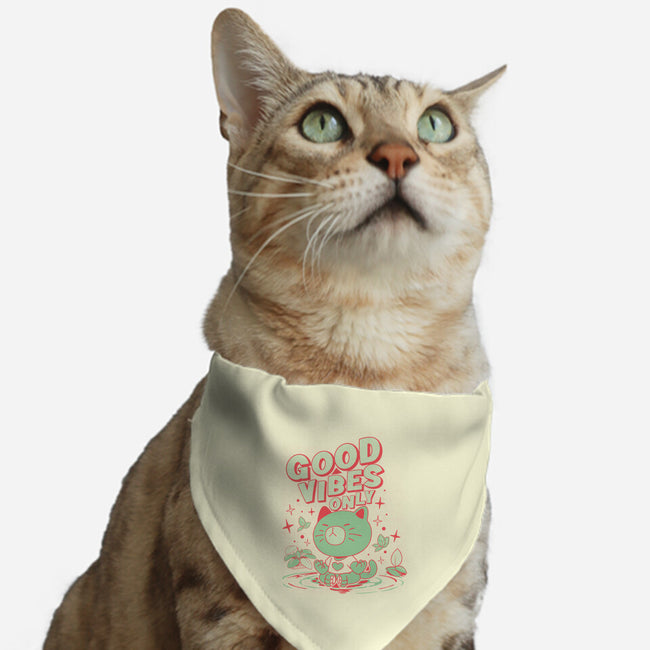 Good Vibes Only-Cat-Adjustable-Pet Collar-ilustrata
