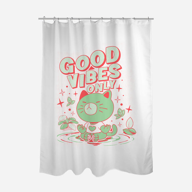 Good Vibes Only-None-Polyester-Shower Curtain-ilustrata