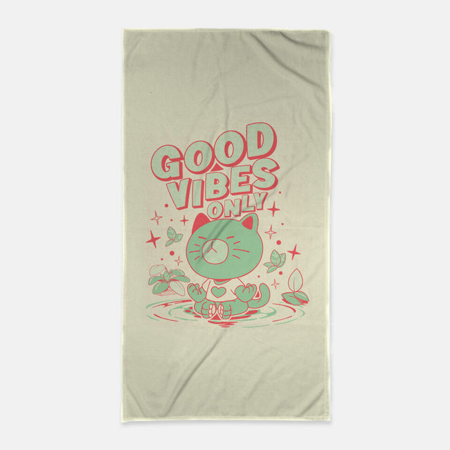 Good Vibes Only-None-Beach-Towel-ilustrata