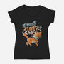 Cat Gang-Womens-V-Neck-Tee-tobefonseca