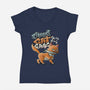 Cat Gang-Womens-V-Neck-Tee-tobefonseca
