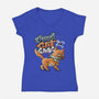 Cat Gang-Womens-V-Neck-Tee-tobefonseca