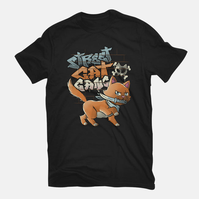 Cat Gang-Womens-Fitted-Tee-tobefonseca