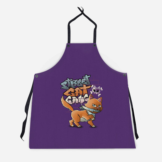 Cat Gang-Unisex-Kitchen-Apron-tobefonseca