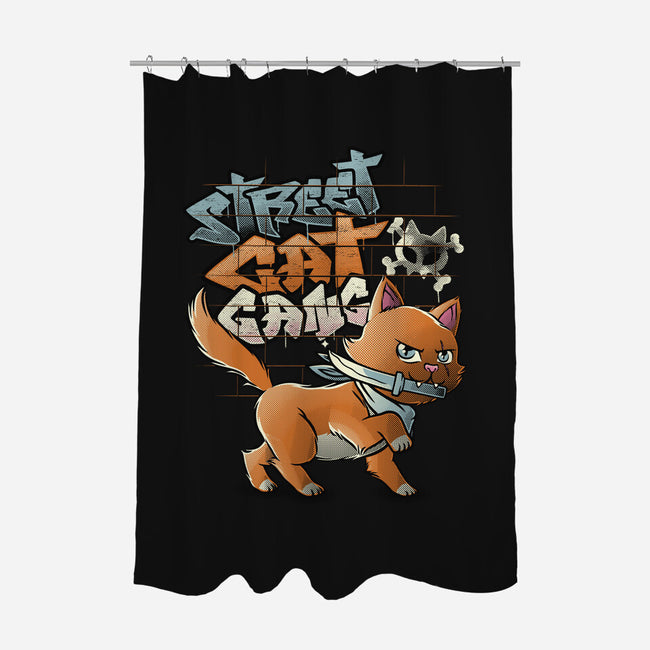 Cat Gang-None-Polyester-Shower Curtain-tobefonseca
