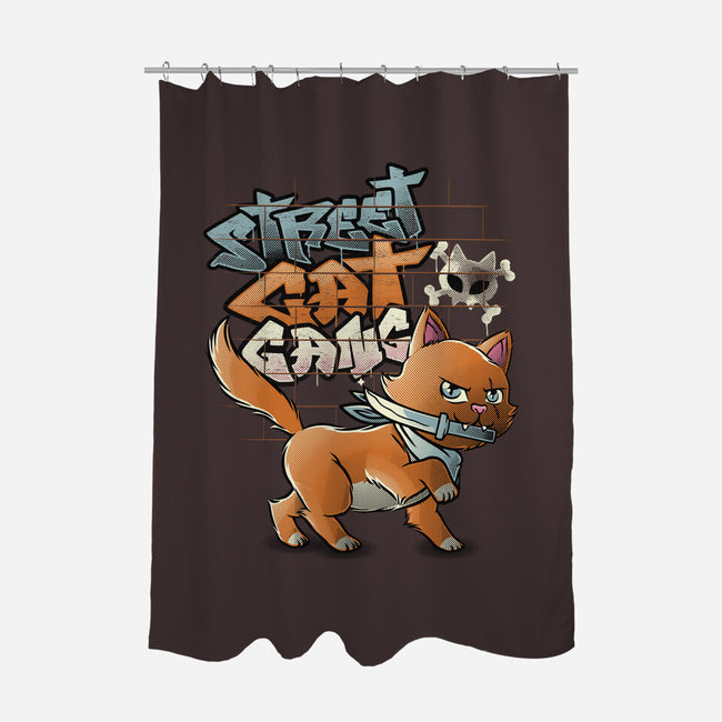 Cat Gang-None-Polyester-Shower Curtain-tobefonseca