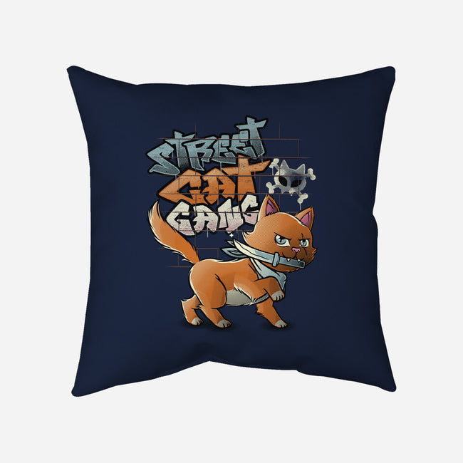 Cat Gang-None-Removable Cover w Insert-Throw Pillow-tobefonseca