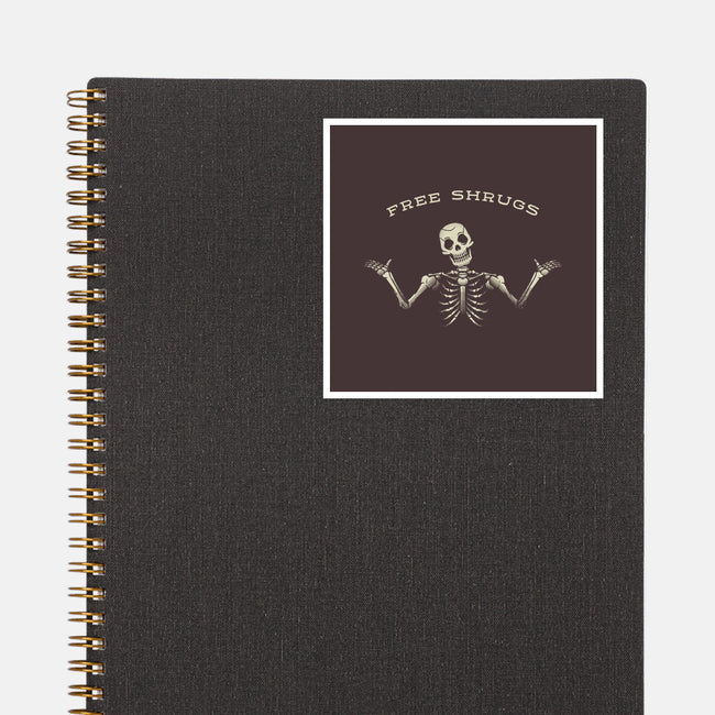 Free Shrugs-None-Glossy-Sticker-tobefonseca