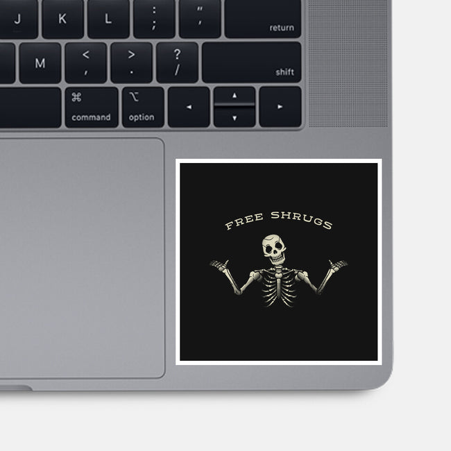 Free Shrugs-None-Glossy-Sticker-tobefonseca