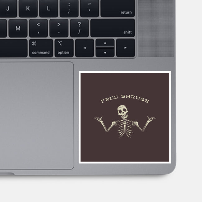 Free Shrugs-None-Glossy-Sticker-tobefonseca