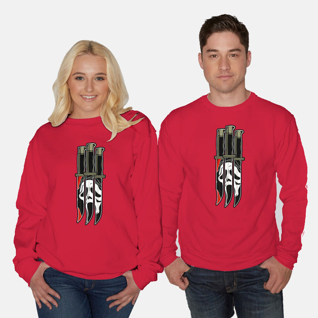 Screaming Blades-Unisex-Crew Neck-Sweatshirt-nadzeenadz