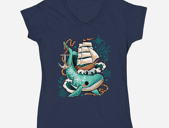 Whale Ship Tattoo