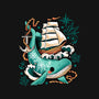 Whale Ship Tattoo-None-Stretched-Canvas-NemiMakeit