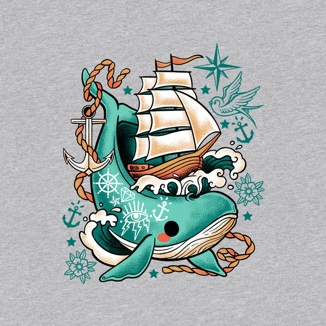 Whale Ship Tattoo-Unisex-Zip-Up-Sweatshirt-NemiMakeit