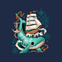Whale Ship Tattoo-Womens-Fitted-Tee-NemiMakeit