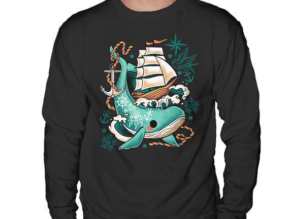 Whale Ship Tattoo