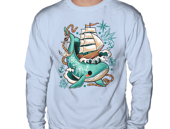 Whale Ship Tattoo