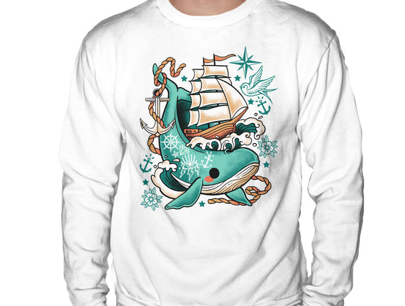 Whale Ship Tattoo