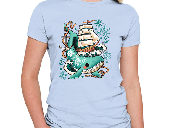 Whale Ship Tattoo
