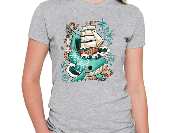 Whale Ship Tattoo