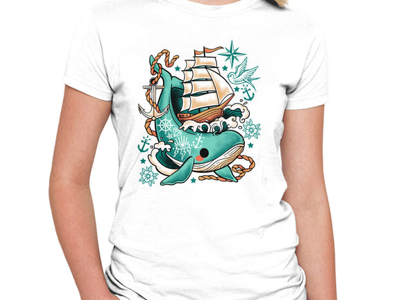 Whale Ship Tattoo