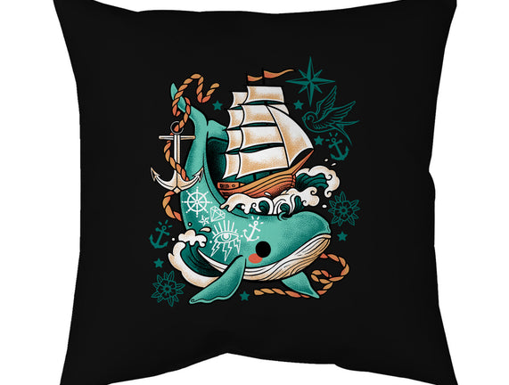 Whale Ship Tattoo