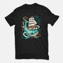 Whale Ship Tattoo-Womens-Fitted-Tee-NemiMakeit