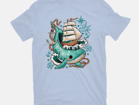 Whale Ship Tattoo