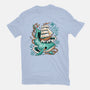 Whale Ship Tattoo-Womens-Fitted-Tee-NemiMakeit