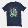 Whale Ship Tattoo-Womens-Fitted-Tee-NemiMakeit