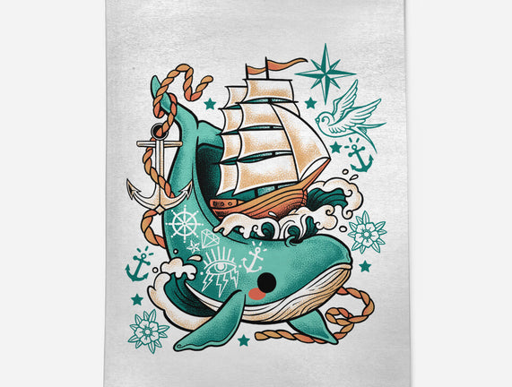 Whale Ship Tattoo