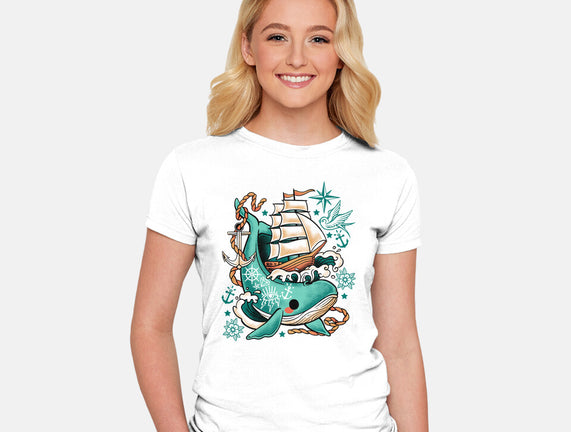 Whale Ship Tattoo