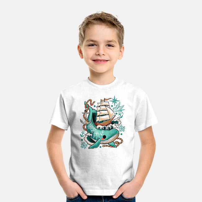 Whale Ship Tattoo-Youth-Basic-Tee-NemiMakeit