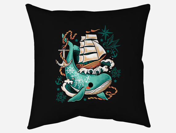 Whale Ship Tattoo
